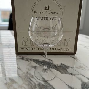 Waterford Crystal Robert Mondavi Chardonnay Wine Glass.